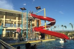 Custom made fiberglass water slides