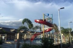 Custom made fiberglass water slides