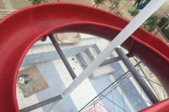 Custom made fiberglass water slides